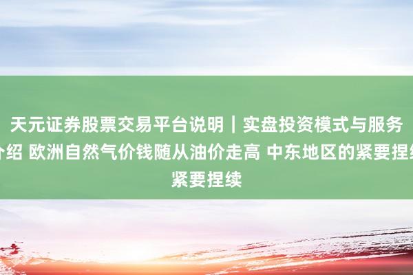 天元证券股票交易平台说明｜实盘投资模式与服务介绍 欧洲自然气价钱随从油价走高 中东地区的紧要捏续