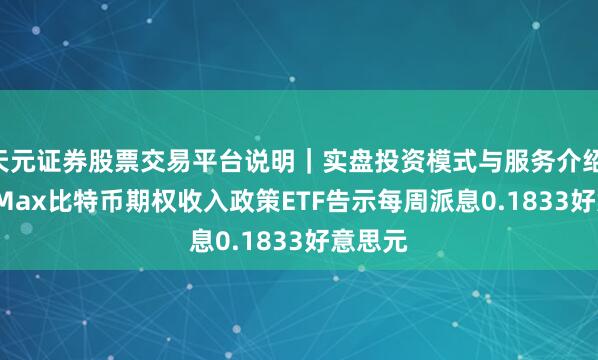 天元证券股票交易平台说明|实盘投资模式与服务介绍 YieldMax比特币期权收入政策ETF告示每周派息0.1833好意思元