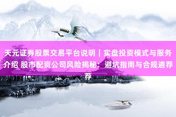 天元证券股票交易平台说明｜实盘投资模式与服务介绍 股市配资公司风险揭秘：避坑指南与合规遴荐